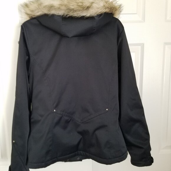 NILS womans size 12 ski Jacket with removable trimmed hood EUC - Picture 4 of 6